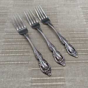 Oneida Community BRAHMS Dinner Forks 3pcs Stainless Flatware 7.25"